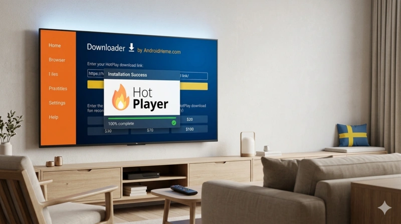 Hot IPTV med Hot Player på Android